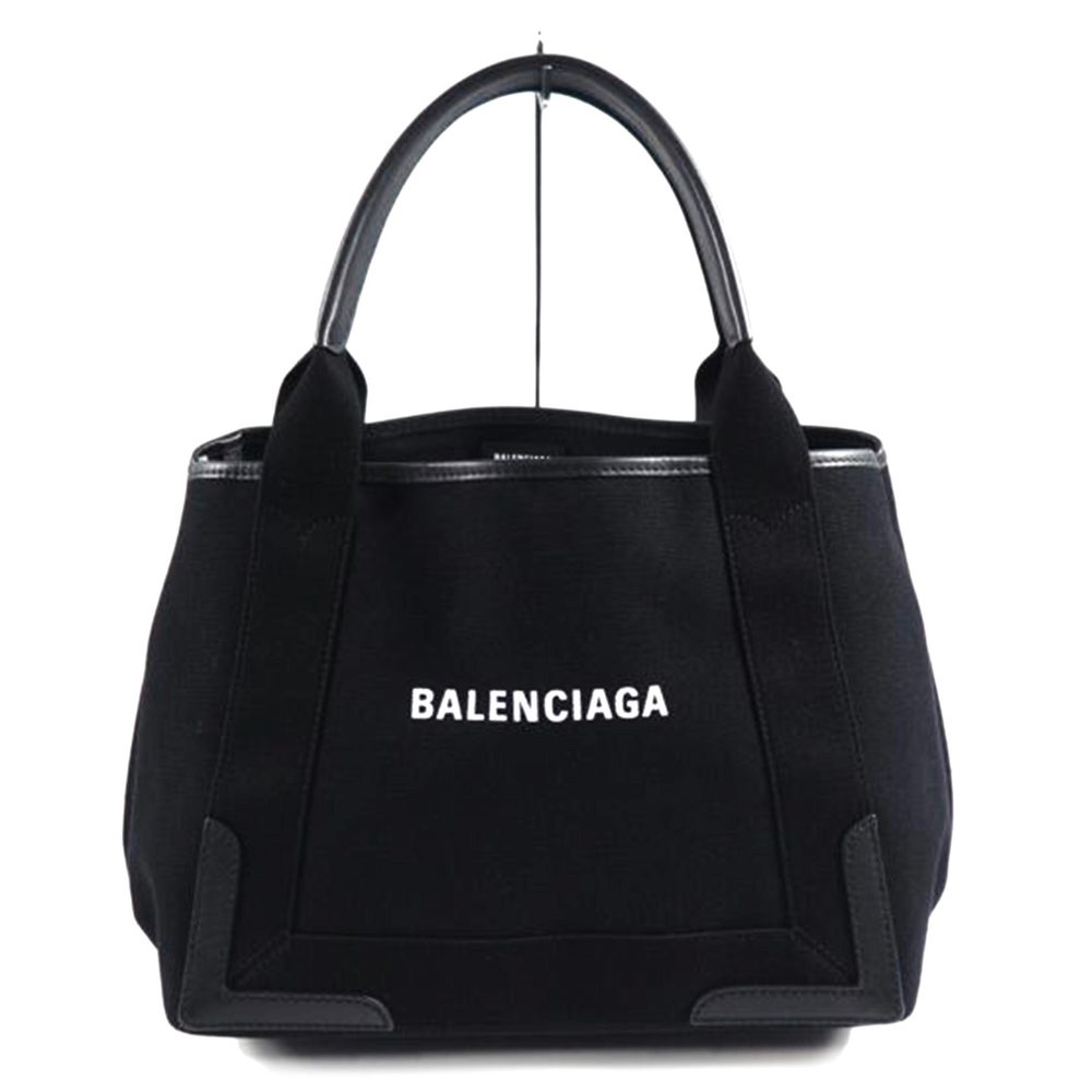 Balenciaga Canvas Solid Handbag Black - image 1